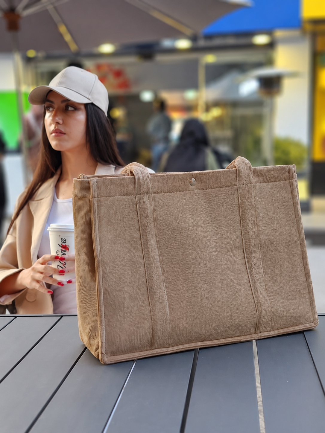 کیف دستی و دوشی مخمل کبریتی کلاسیک